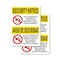 Signmission Drugs Or Alcohol Dismiss Bilingual OSHA Security Notice Sign, Vinyl Decal, 7in W x 10in L, 2PK OS-2PACK-SN-D-710-L-11530 - alternate 1